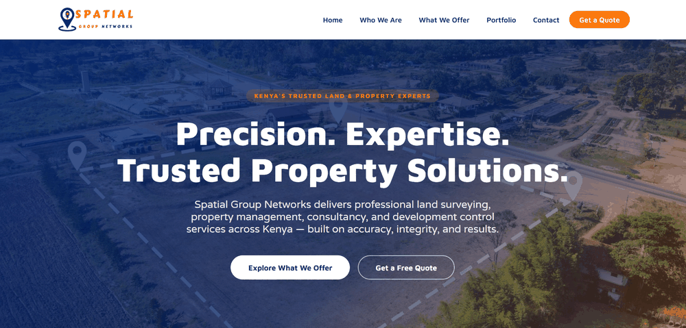 Spatial Group Networks website homepage
