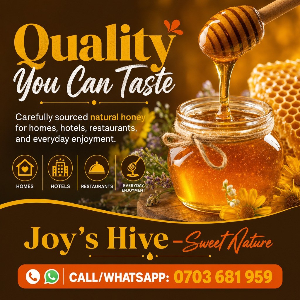 Joy’s Hive: Honey poster: quality you can taste