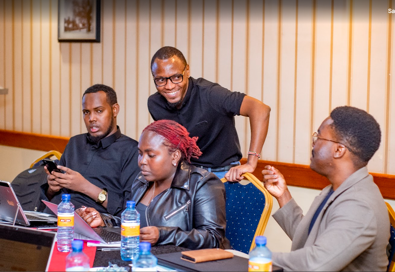 Group of attendees working together at the masterclass